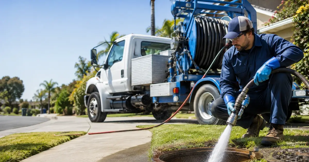 Hydro jet sewer cleaning Van Nuys