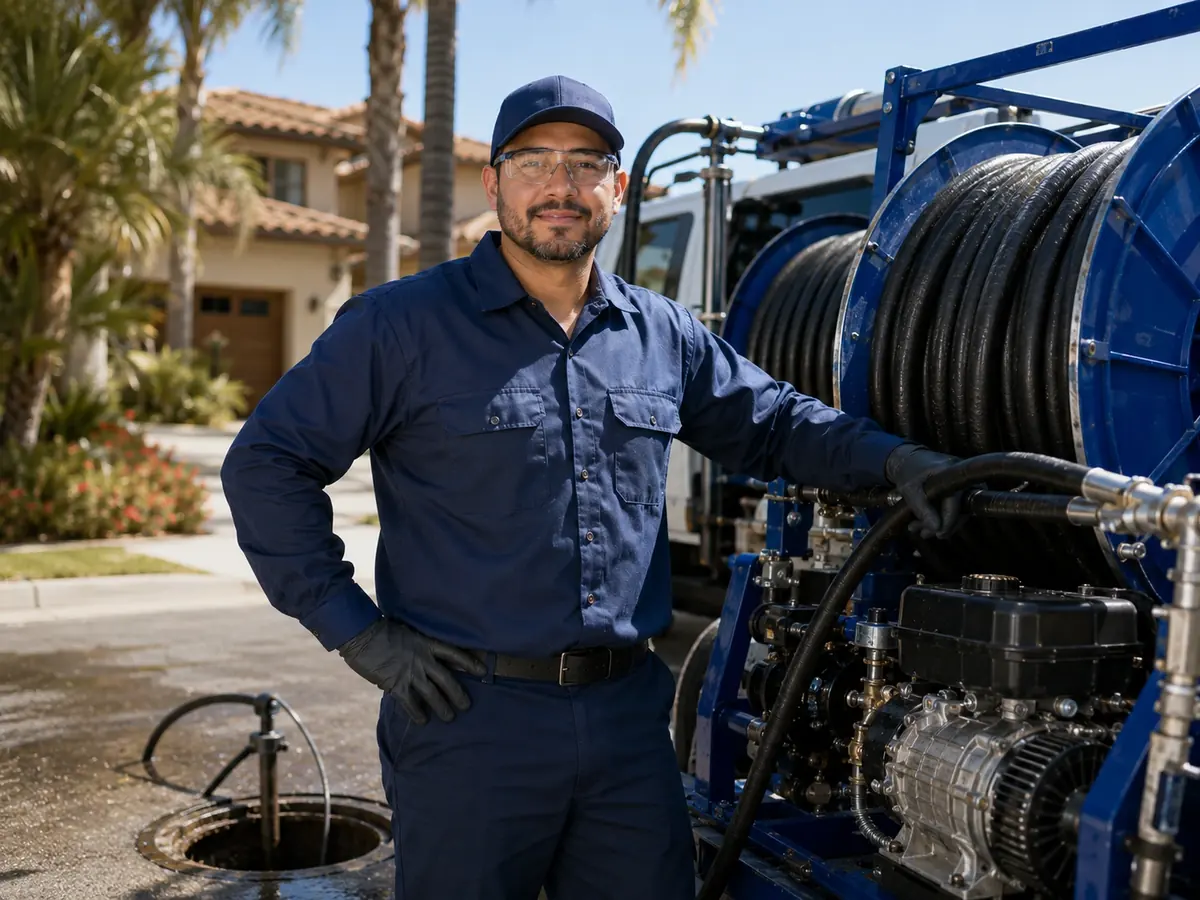 Hydro jet sewer cleaning in Van Nuys