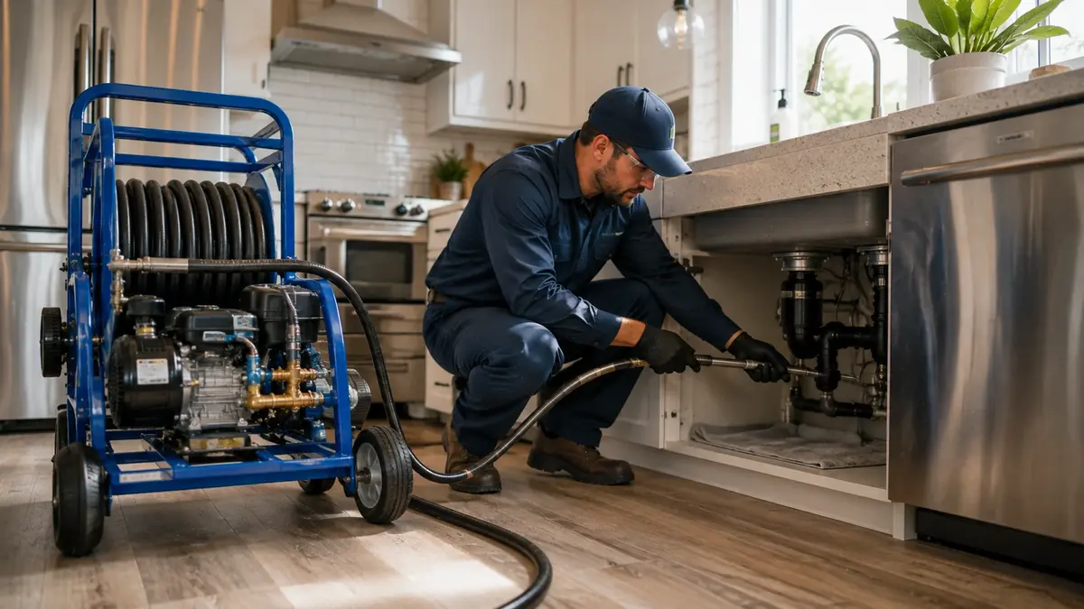 Kitchen Drain Hydro Jetting in Van Nuys